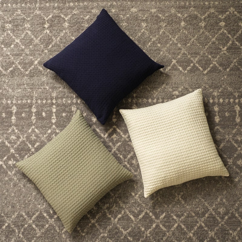 KAF Home Jumbo Waffle Decorative Pillow 20" x 20"