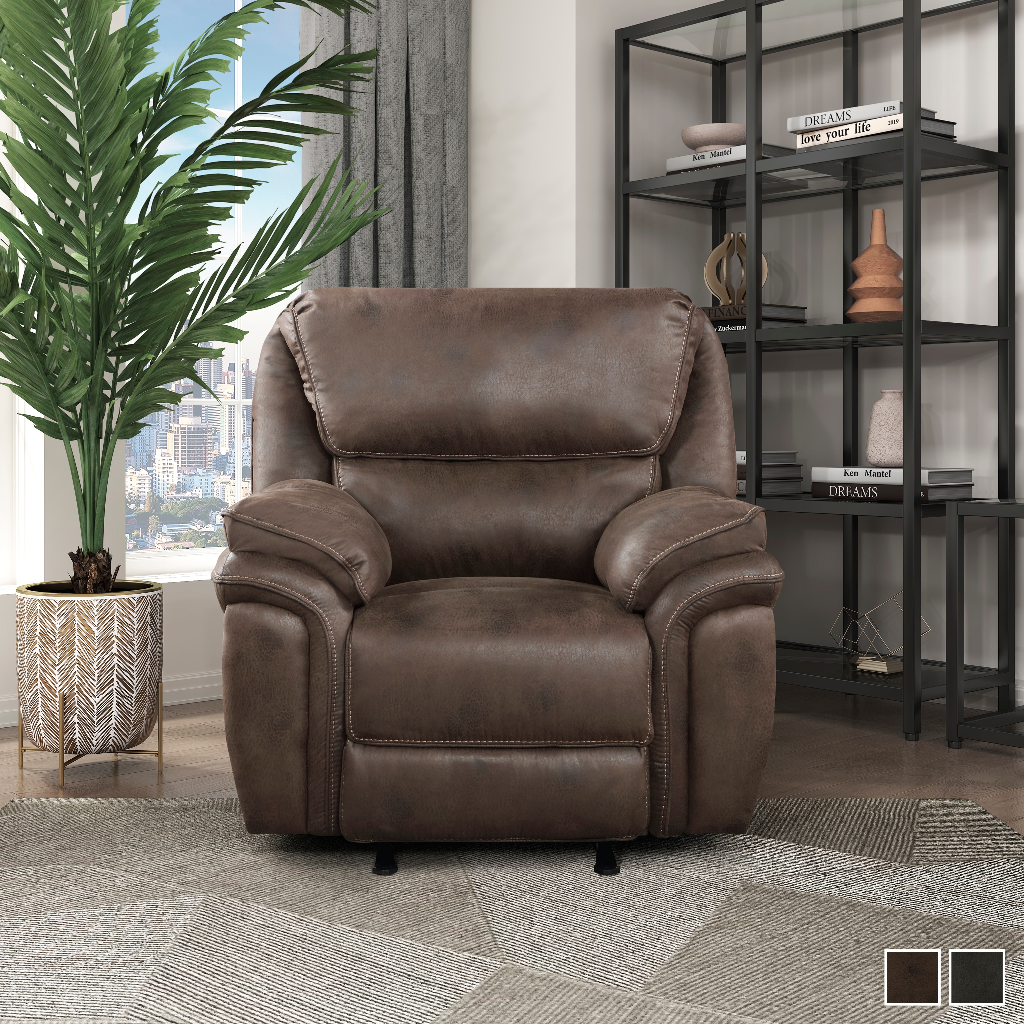 Microfiber rocker recliner shop