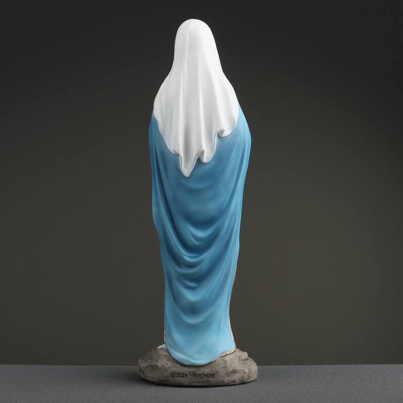 6.1 inches Height Polyresin Our Lady of Lourdes Multicolor Finish Figurine