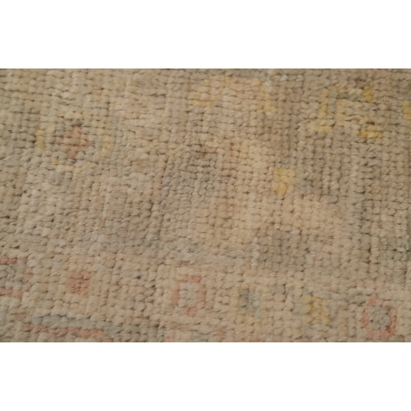 Hand Knotted Oriental 100% Wool Carpet Traditional Floral Navy Blue & Blues Ziegler Runner Rug - 11' 9'' X 3' 1''