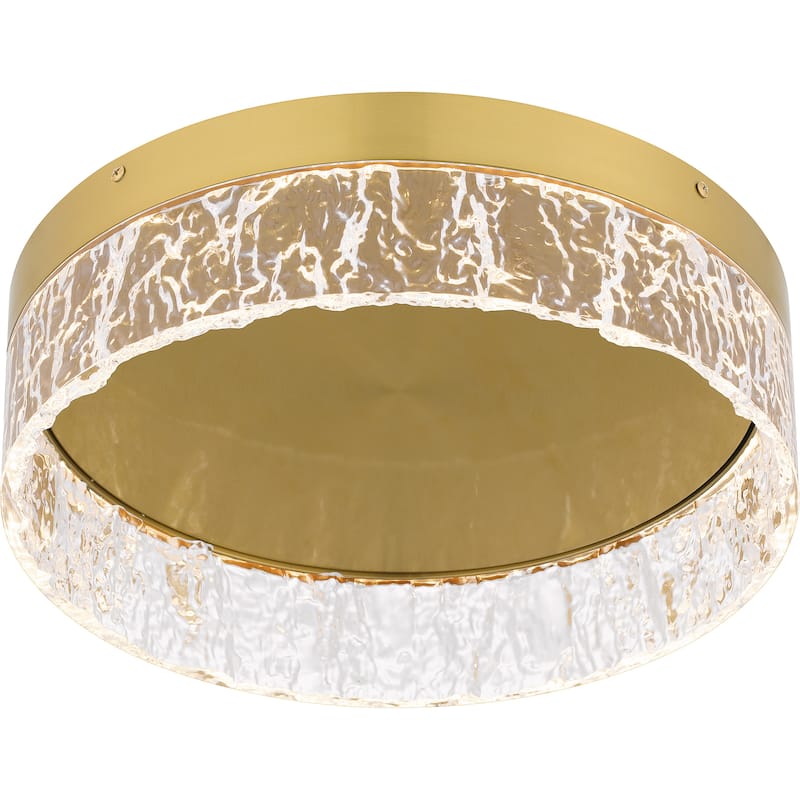 Vistaria Integrated LED Brushed Gold Flush Mount