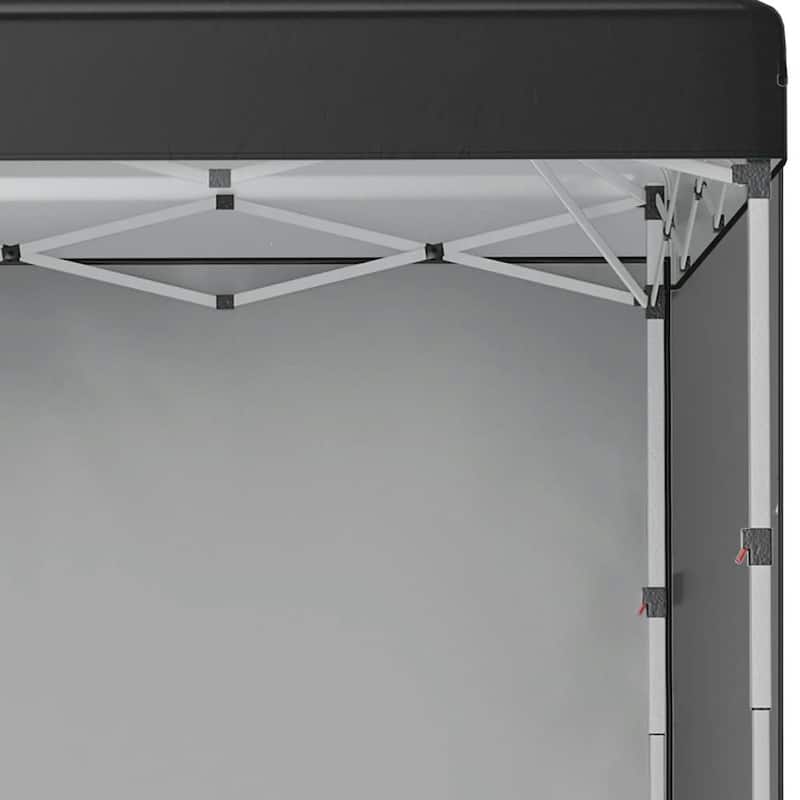 10'x10' Pop Up Canopy Tent with 3 Sidewalls,Leg Weight Bags,Carry Bag