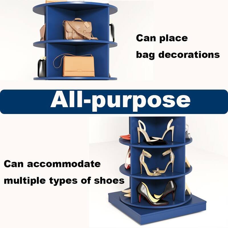 Multi-Layer Shoe Rack Organizer Shelf with Rotating Design for Efficient Storage, Holds Up to 28 Pairs for Mudroom, Porch