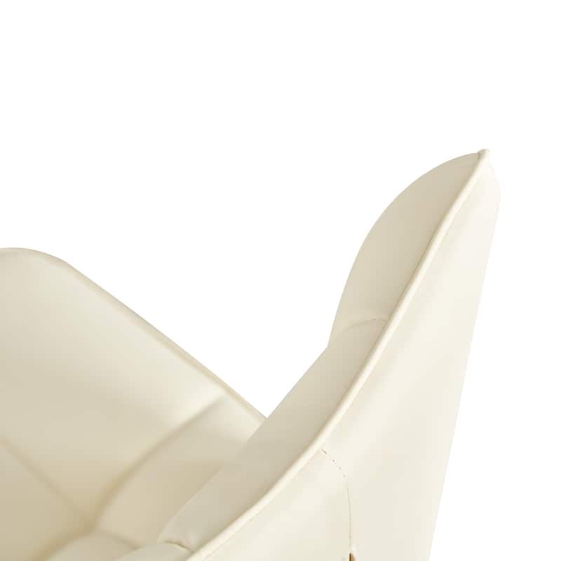 Checkered Faux Leather Upholstered Dining Chairs, Set of 2/4 - 33.7"H x 17.4"W x 17.4"D