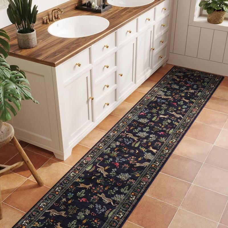 Kitchen Runner Rug Non Slip 2'x10' Long Washable Rugs - 120"L x 24"W