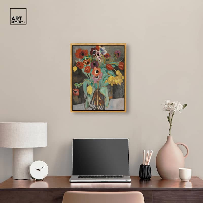 Valtat Anemones Tulipes Canvas by Art Remedy