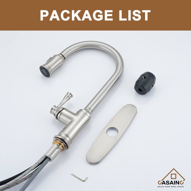 Single Handle Pull Out Sprayer Kitchen Faucet