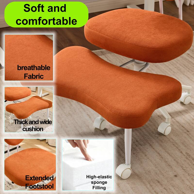 Meditation chair, an ergonomic cross-legged seating chair with lumbar support and a height-adjustable seat cushion