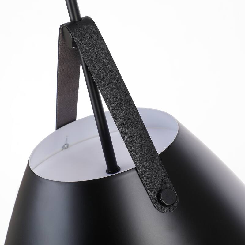 Alicia 14" 1-Light Wide Nordic Industrial-Style Strap Mini Pendant Lamp