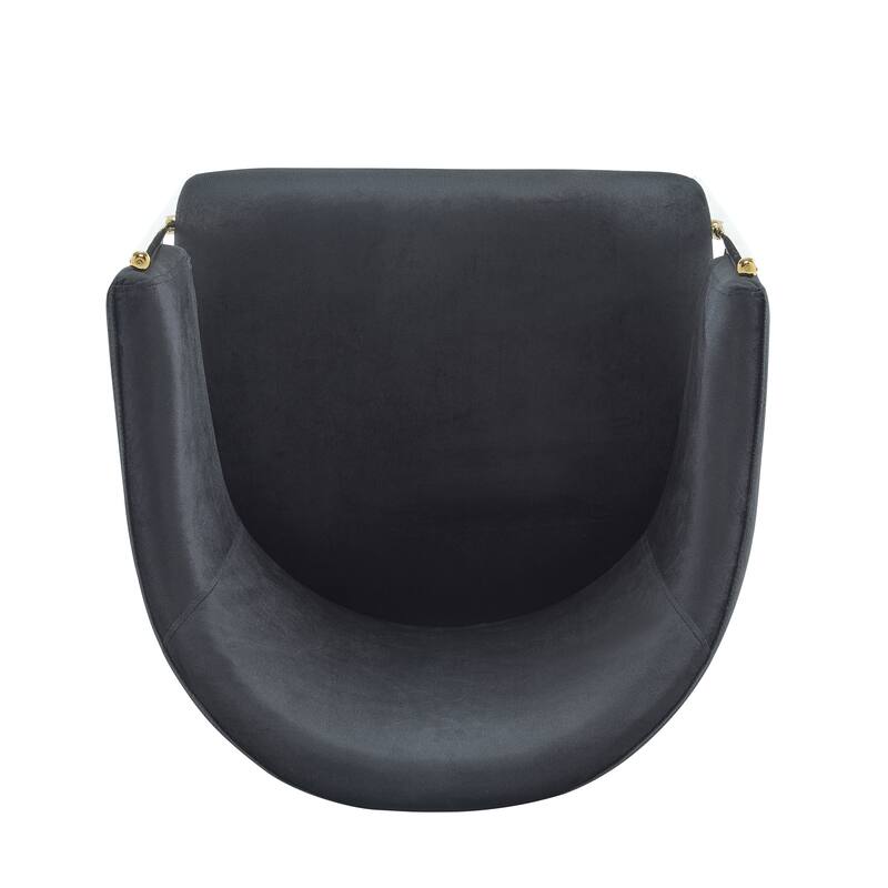 Roomfitters Modern Velvet Upholstered Dining Chair with Sleek Metal Frame, Stylish Accent Seating for Home