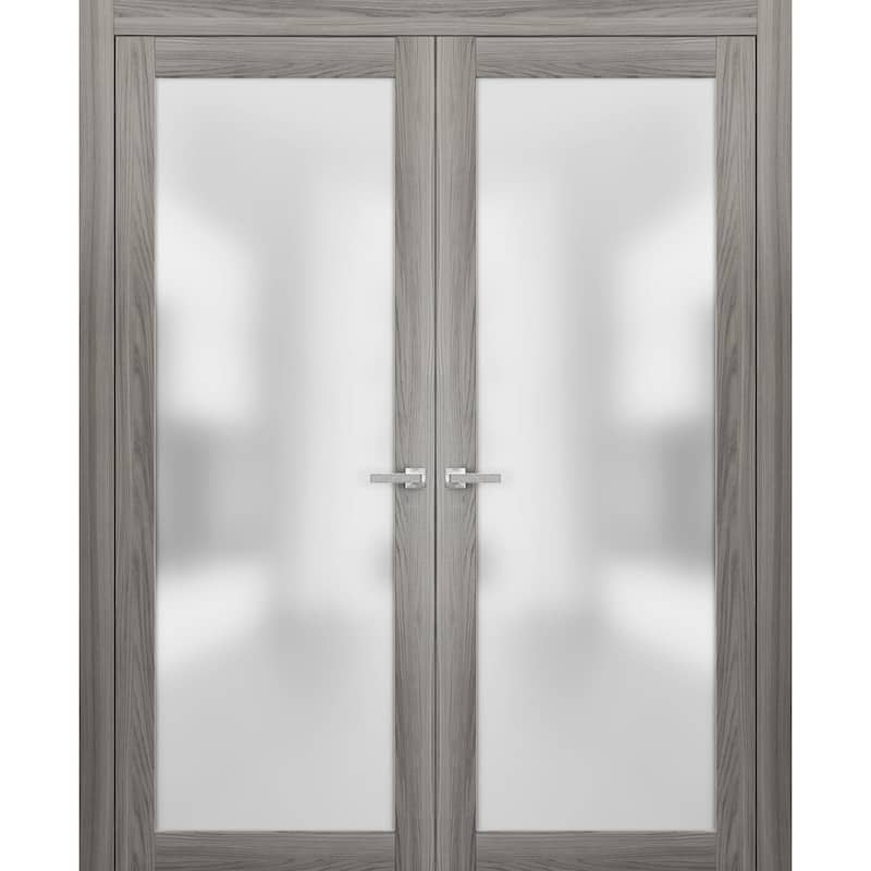 French Frosted Glass Opaque Glass Doors/ Planum 2102 Ginger Ash