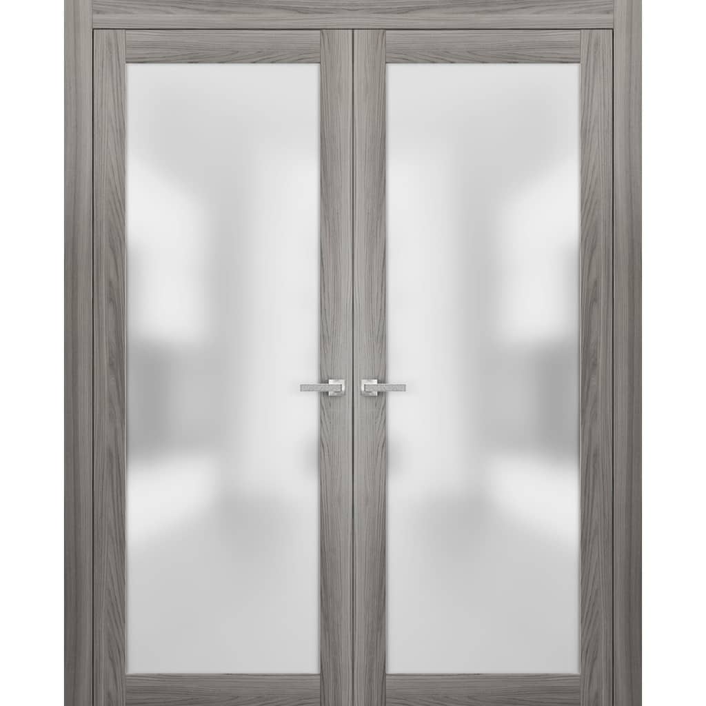 French Frosted Glass Opaque Glass Doors/ Planum 2102 Ginger Ash