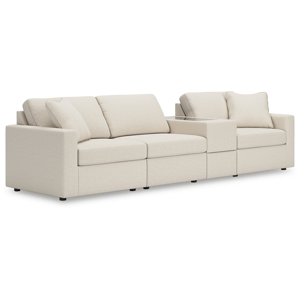 Signature Design by Ashley Modmax 4-Piece Sectional with Storage Console - 125"W x 37"D x 36"H