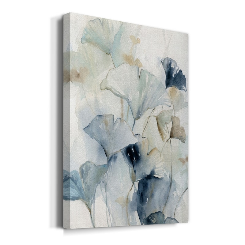 Indigo Ginkgo I Premium Gallery Wrapped Canvas - Ready to Hang