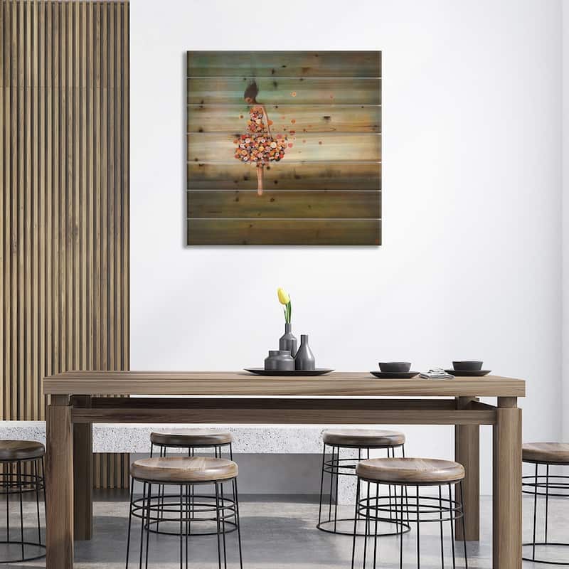 Boundlessness in Bloom Print On Wood by Duy Huynh - Multi-Color