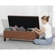 preview thumbnail 17 of 48, Adeco Storage Ottoman 41" Tufted Bench for Living Room Bedroom