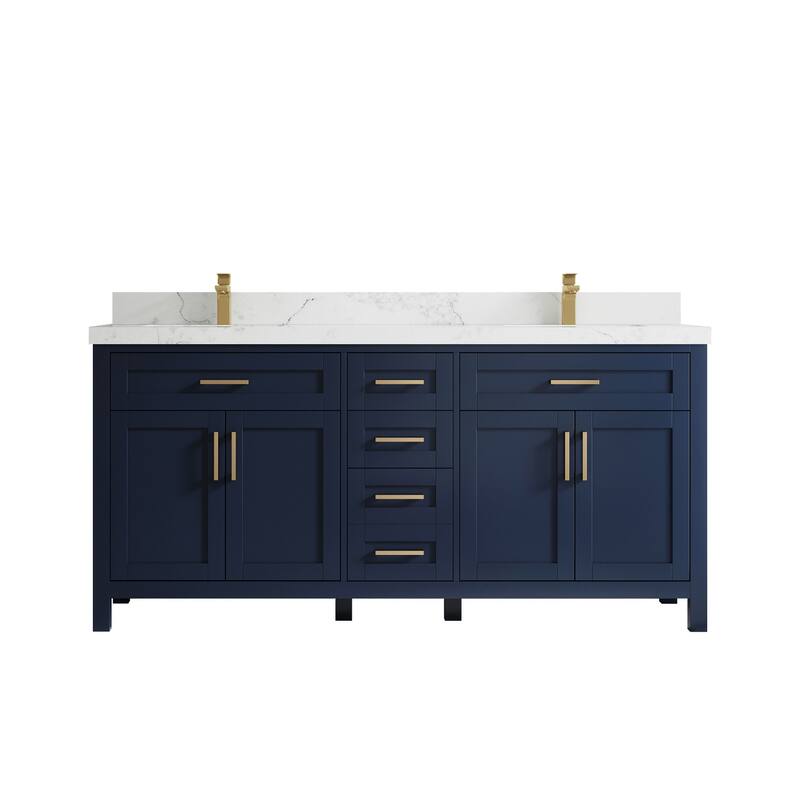 Willow Collections 72 in. W x 22 in. D Double Sink Bathroom Vanity with Countertop