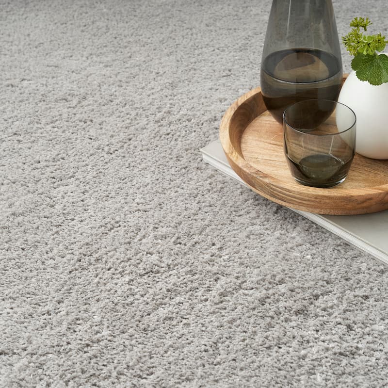 Nourison Luxurious Shag Ultra-plush Pile Glam Solid Area Rug