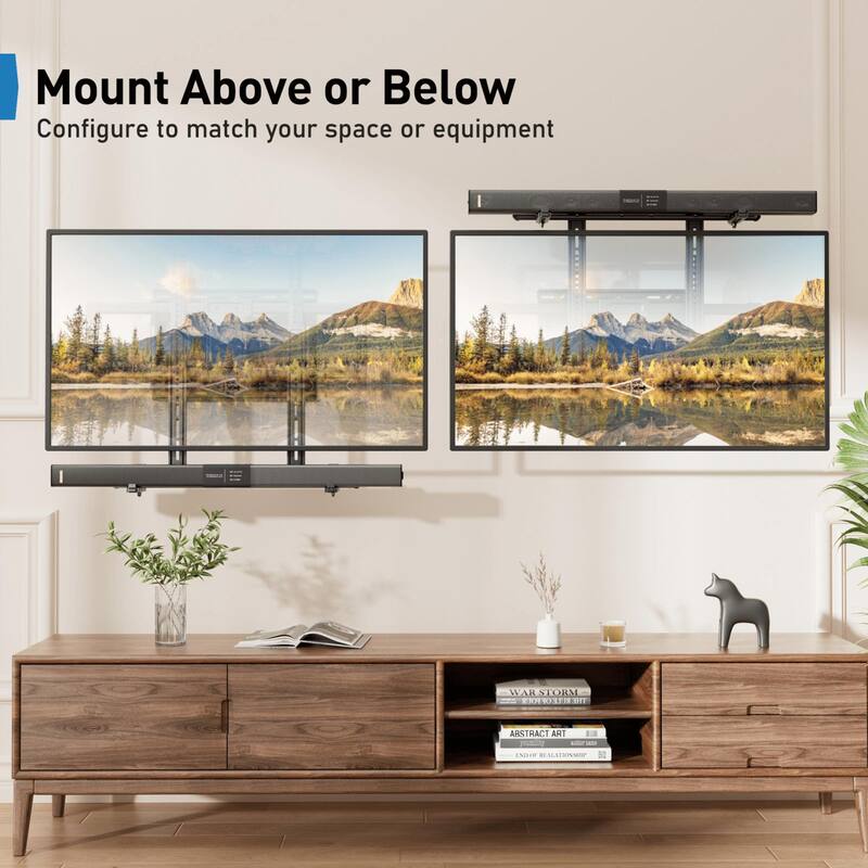 ErgoAV Universal Soundbar Mount Supports up to 13.2lbs