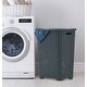 preview thumbnail 14 of 23, Superio Plastic Wicker Laundry Hamper with Lid Large Capacity - Capacity: 60l