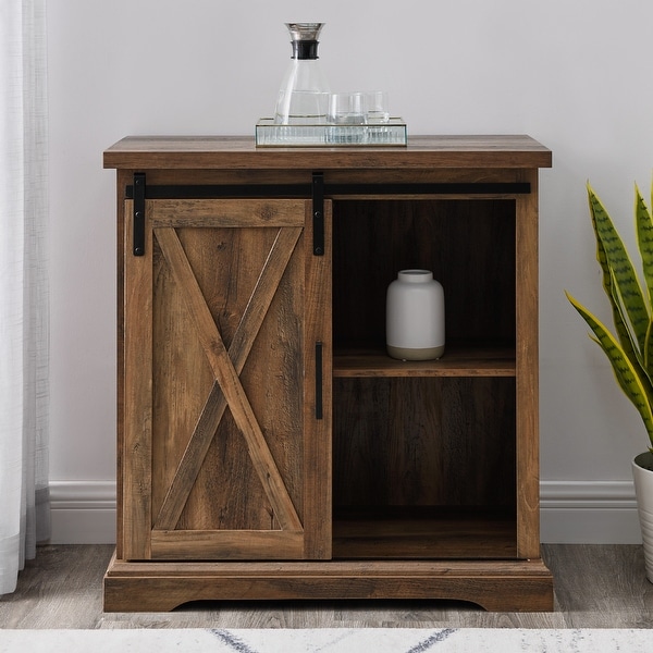 Middlebrook Wind Gap 32 inch Sliding Barn Door Cabinet On Sale