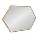 preview thumbnail 83 of 90, Kate and Laurel Rhodes Framed Mid-century Hexagonal Wall Mirror