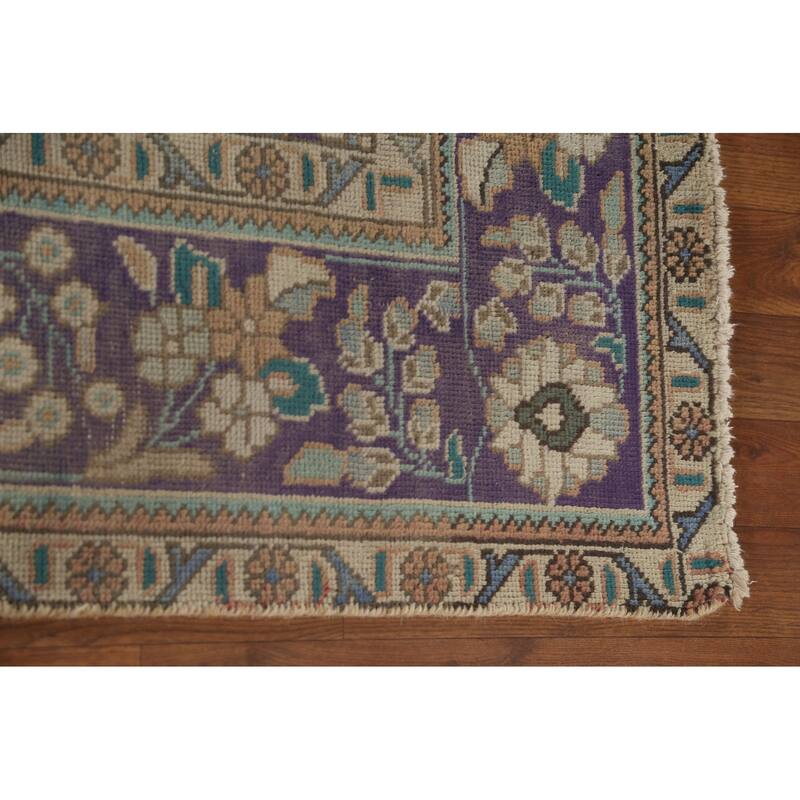 Tabriz Persian Vintage Area Rug Handmade Bedroom Wool Carpet - 6'6"x 9'8"