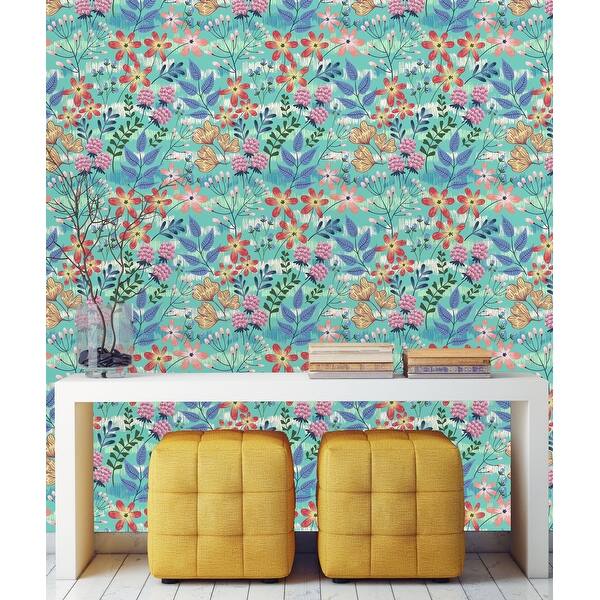 Flowers In Vintage Style Peel And Stick Wallpaper Overstock 32617023 Get the best deal for peel and stick wallpaper wallpapers from the largest online selection at ebay.com. overstock com