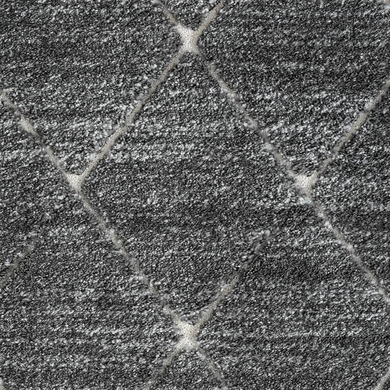 Talas Trellis Area Rug in Grey and Cream - 5'x 7'