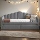 preview thumbnail 12 of 31, 3 Color 81" Twin Size Velvet Sofabed Daybed with Backrest, 2 Drawers and USB Charging Ports