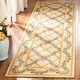 preview thumbnail 4 of 13, SAFAVIEH Hand-hooked Trellis Ivory Wool Rug 1'8" x 2'6" - Ivory - Rectangle