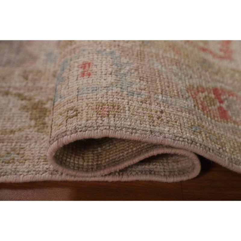 Brown Oushak Oriental Area Rug Handmade Wool Carpet - 2'10"x 4'11"