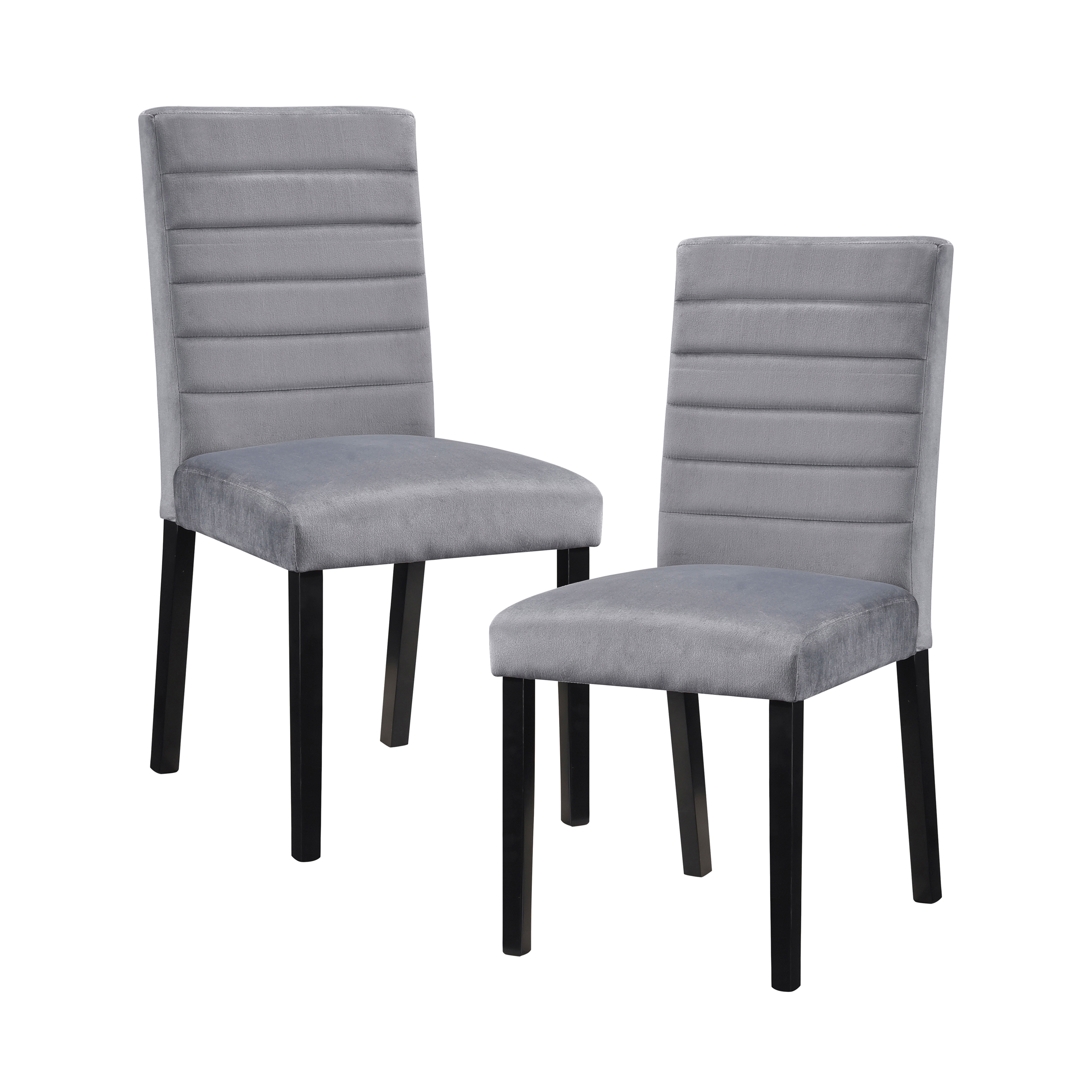 Siena set of hot sale 2 dining chairs black