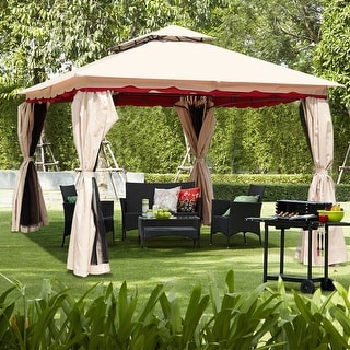 Top Product Reviews For Gymax 13 X10 Outdoor Canopy Gazebo Art Steel Gymax 13 X10 Outdoor Canopy Gazebo Art Steel Frame Party Patio W