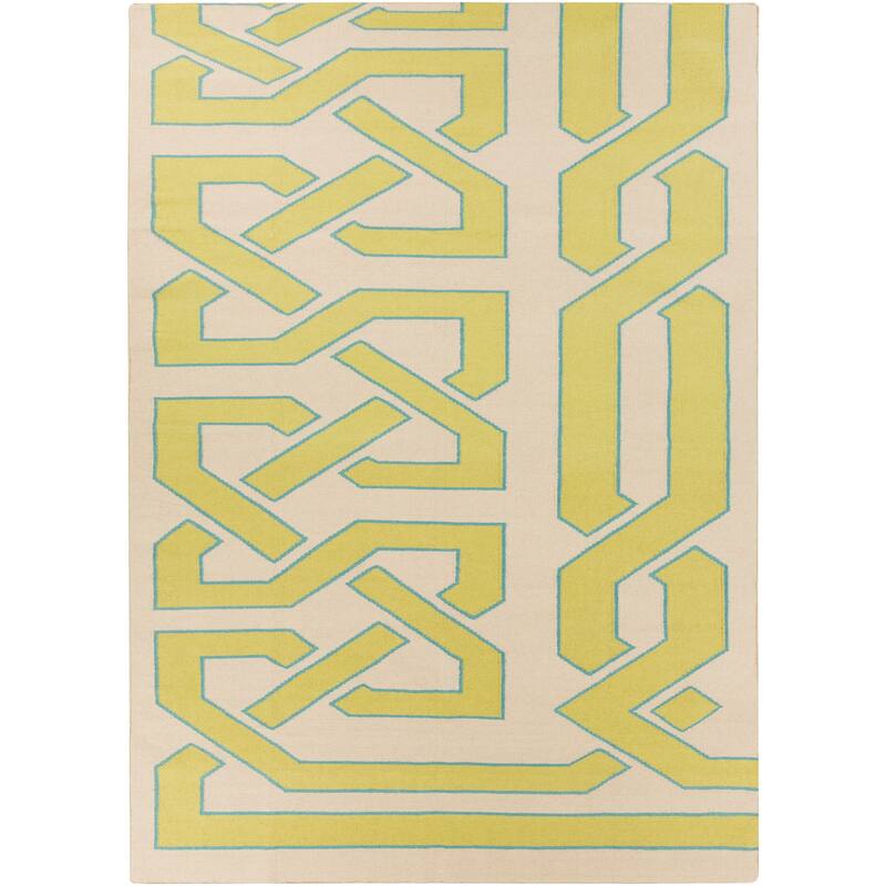 Flatweave Hand-woven Ilkeston Reversible Wool Area Rug