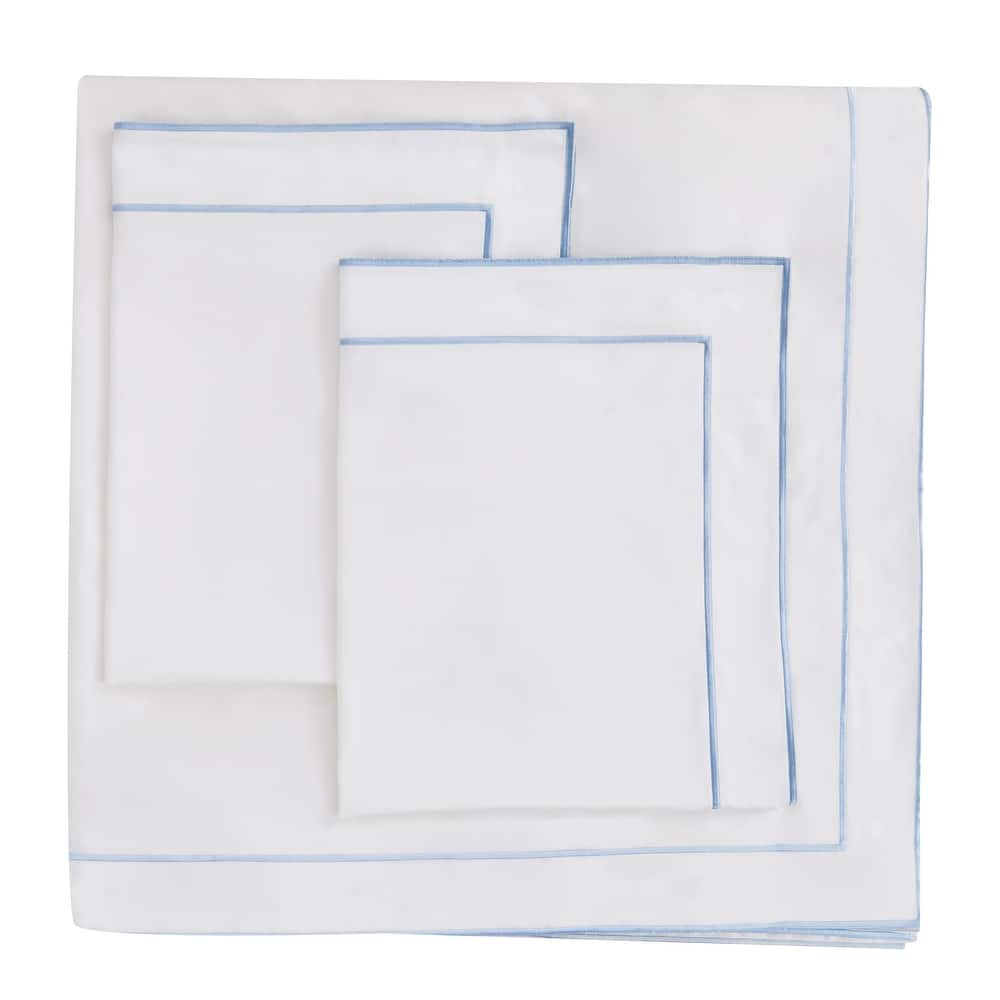 Home Sweet Home Collection 600TC Cotton Embroidered Edge Duvet Set and Sham