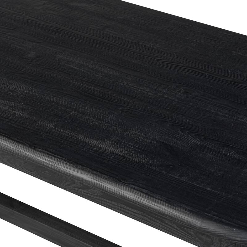 Caine Dining Table 87"-Black Pine - 86.5W x 35.5D x 30H