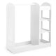 preview thumbnail 8 of 6, Kids Hanging Armoire Dresser Dress up Storage Closet with Mirror White