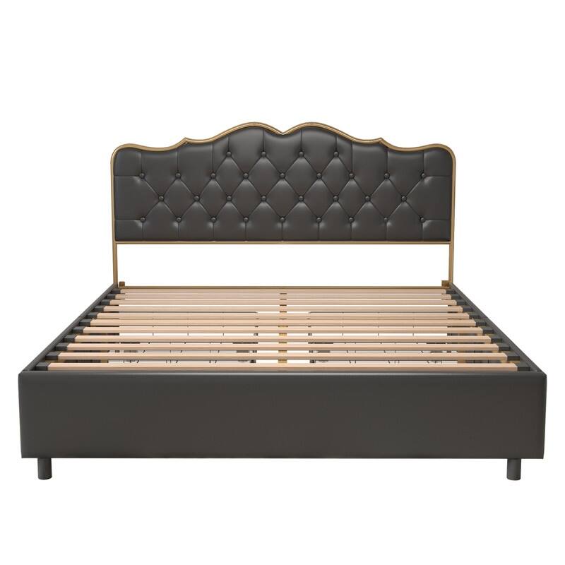 78" buckle-shaped backrest, sponge soft bag, with four storage drawers, comfortable and elegant