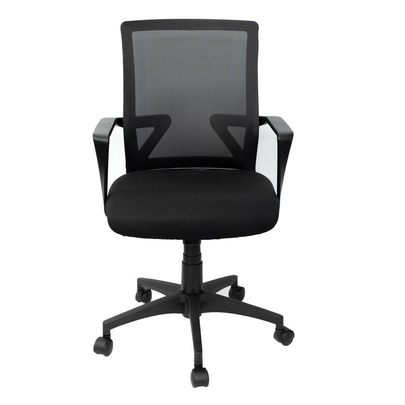Techni Mobili Ergonomic Mesh Office Chair with Adjustable Height & Tilt - Economical Desk Chair with Lumbar Support