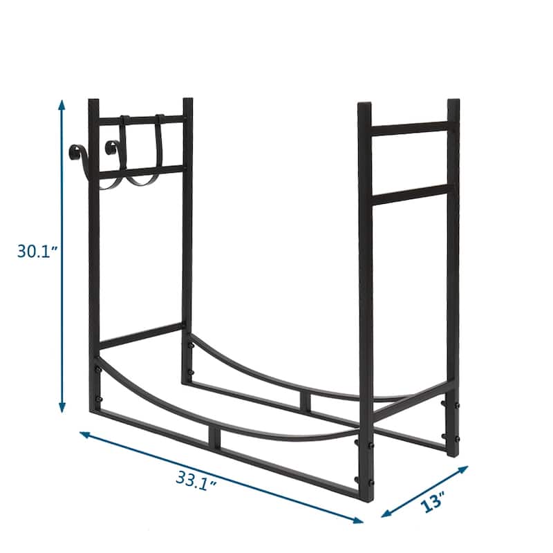 33" Firewood Rack Suitable for Outdoor and Indoor