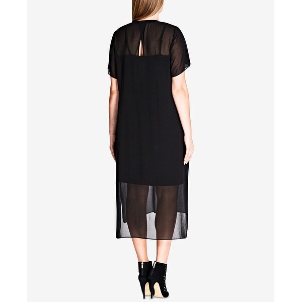 Black shirt dress size 20 Clearance