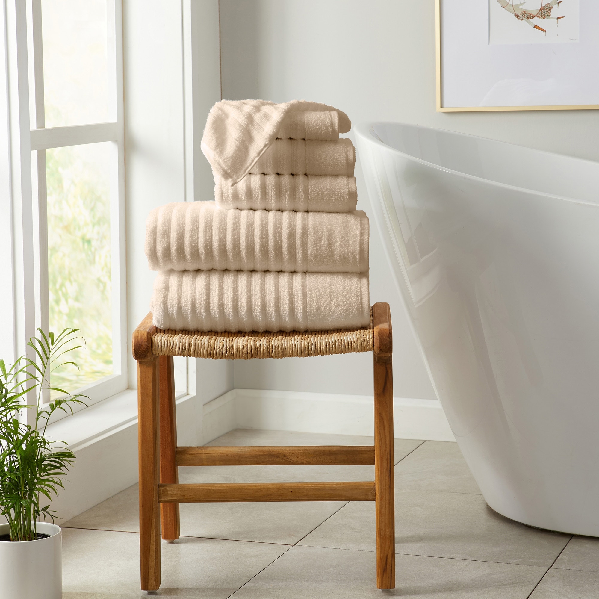 Linery & Co. Combed Cotton Bath Towel Set