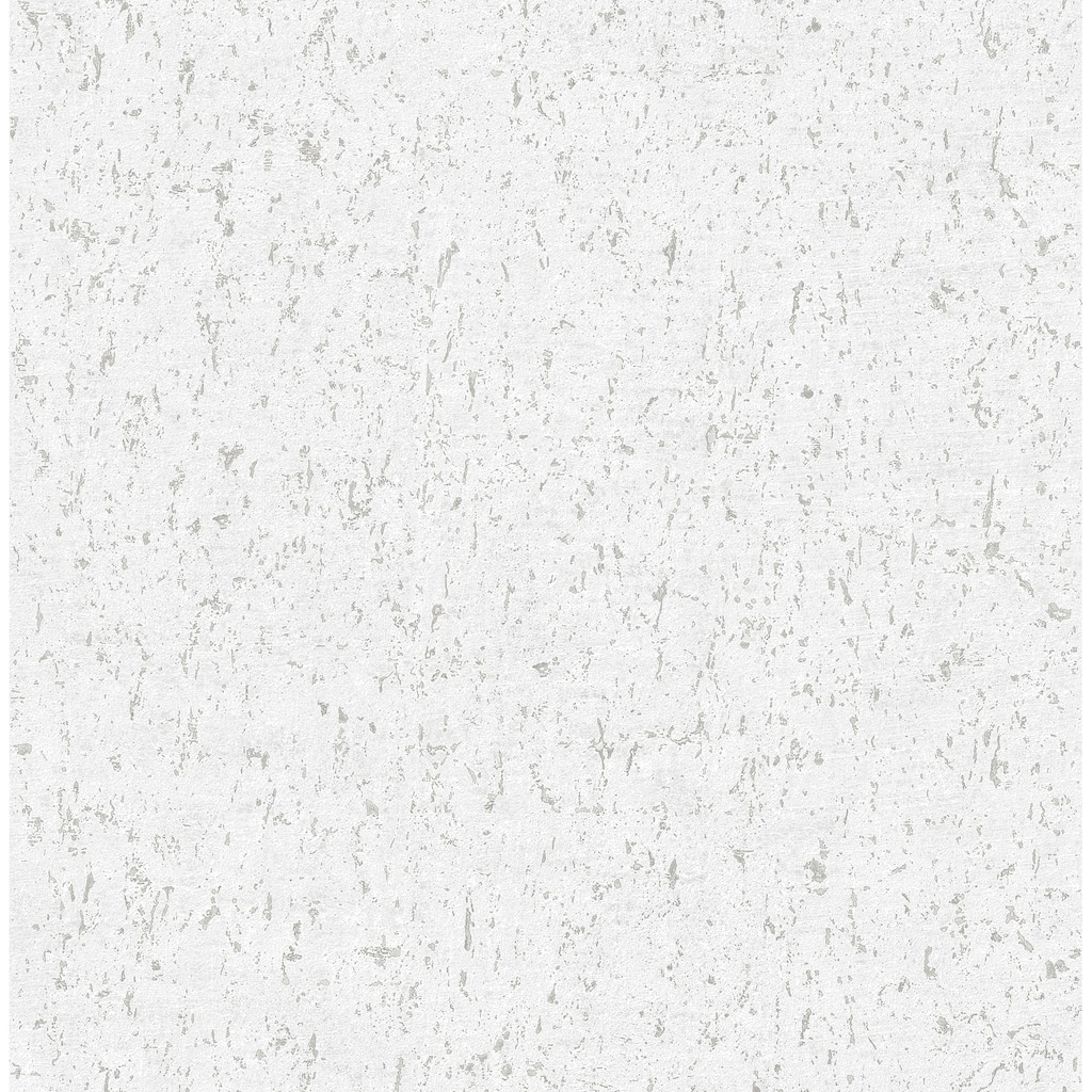 A-Street Prints Guri White Faux Concrete Wallpaper