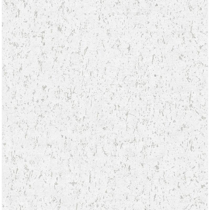 A-Street Prints Guri White Faux Concrete Wallpaper