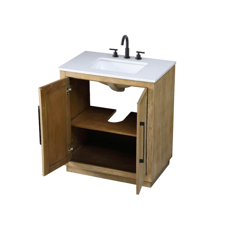 Elegant Lighting VF29030 Chase 30" Free Standing Single Basin Vanity