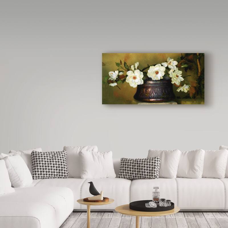 Sharon Forbes 'Magnolias' Canvas Art