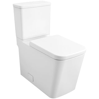 Grohe Eurocube 1.28 GPF Two Piece Elongated Chair Height Toilet with ...