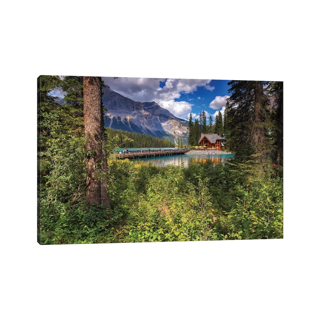 iCanvas "Cabin In The Woods" by Sergio Lanza Canvas Print