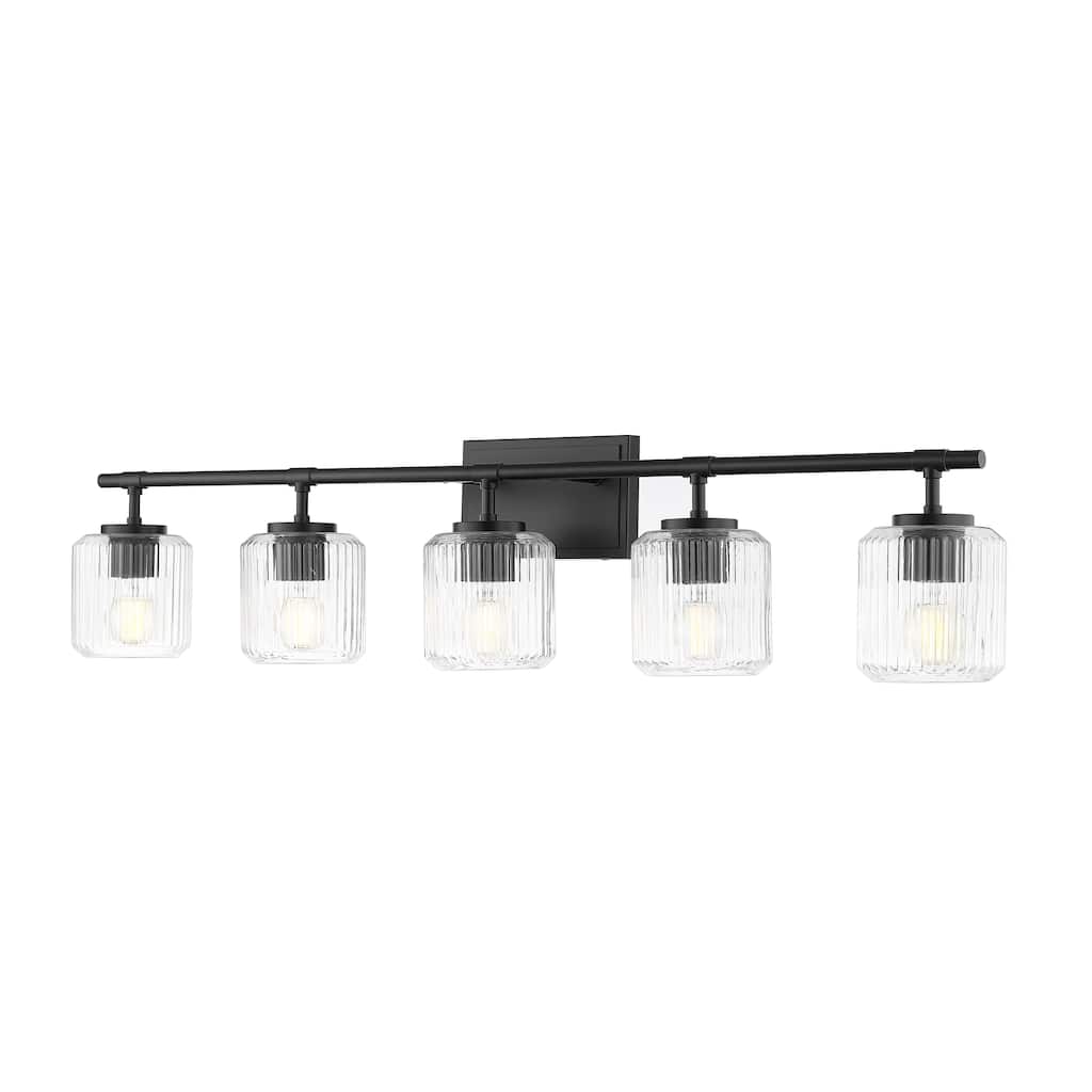 Z-Lite Landon 5 Light Vanity - Matte Black
